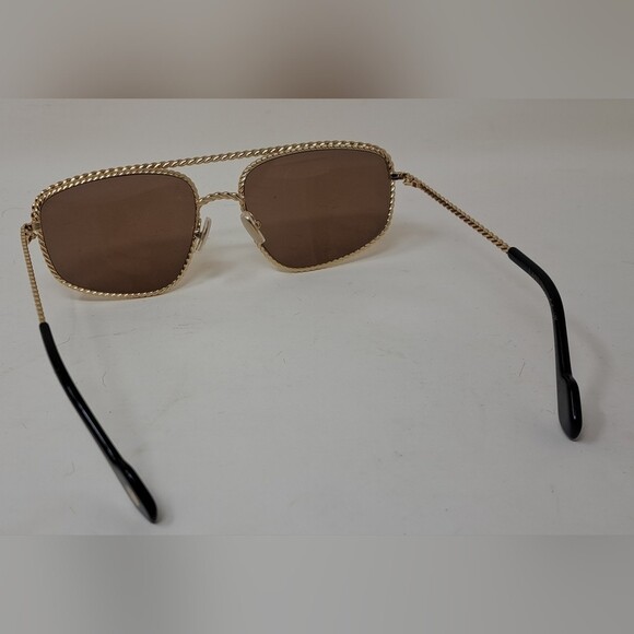 Lanvin Paris Unisex Gold Metal Mono Rope Gold Mirror Pilot LNV128S 58-18-140 main image 15